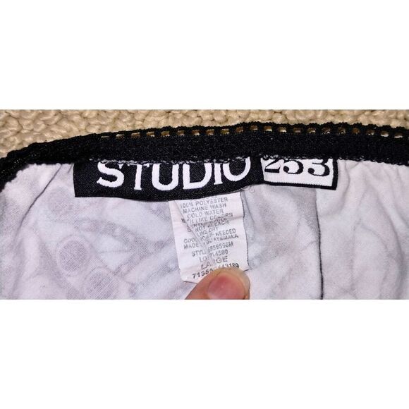 Women's Studio 253 Black and White Floral Knee-Length Layered Lined Skirt (Lg) - Picture 5 of 5